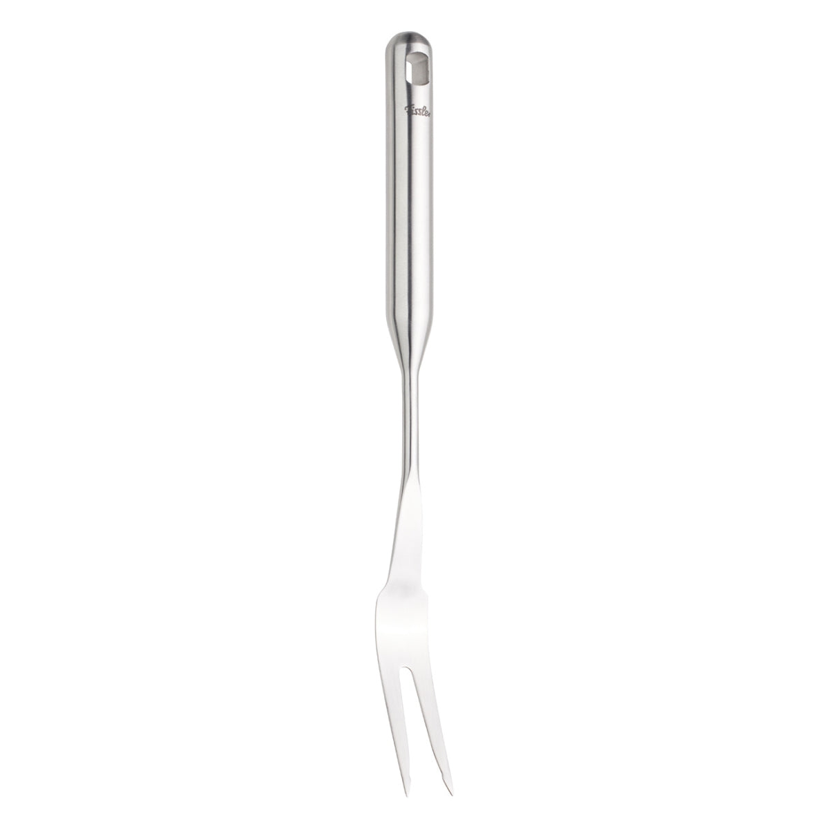 The Fissler Essential® Carving Fork - precision-forged stainless steel, two sharp tines, long handle. Modern German design.