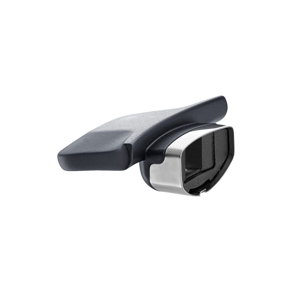 Close-up of an elegant, precision-crafted handle showcasing the quality of Fissler Vitavit® Premium pressure cookers.