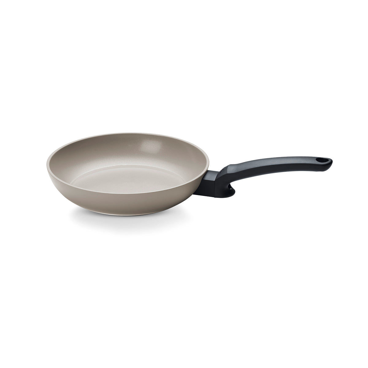 Fissler Ceratal® Evo Classic Frying Pan Set (24 & 28 cm), beige with black handles, ceramic Non-Stick Coating. Precision-made in Germany.