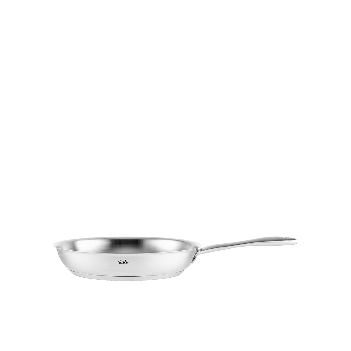 The 2-piece stainless steel frying pan set "Catania" by Fissler (24/28 cm) impresses with its elegant design and curved edges, and stands for timeless German quality.