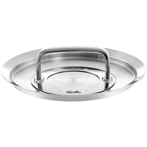 Fissler Original-Profi Collection® Deckel 24 cm: Premium-Edelstahl, ergonomischer Griff, logozeitloses deutsches Design, polierte Oberfläche.